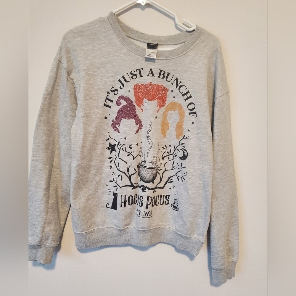 Disney Gray Hocus Pocus Sweatshirt